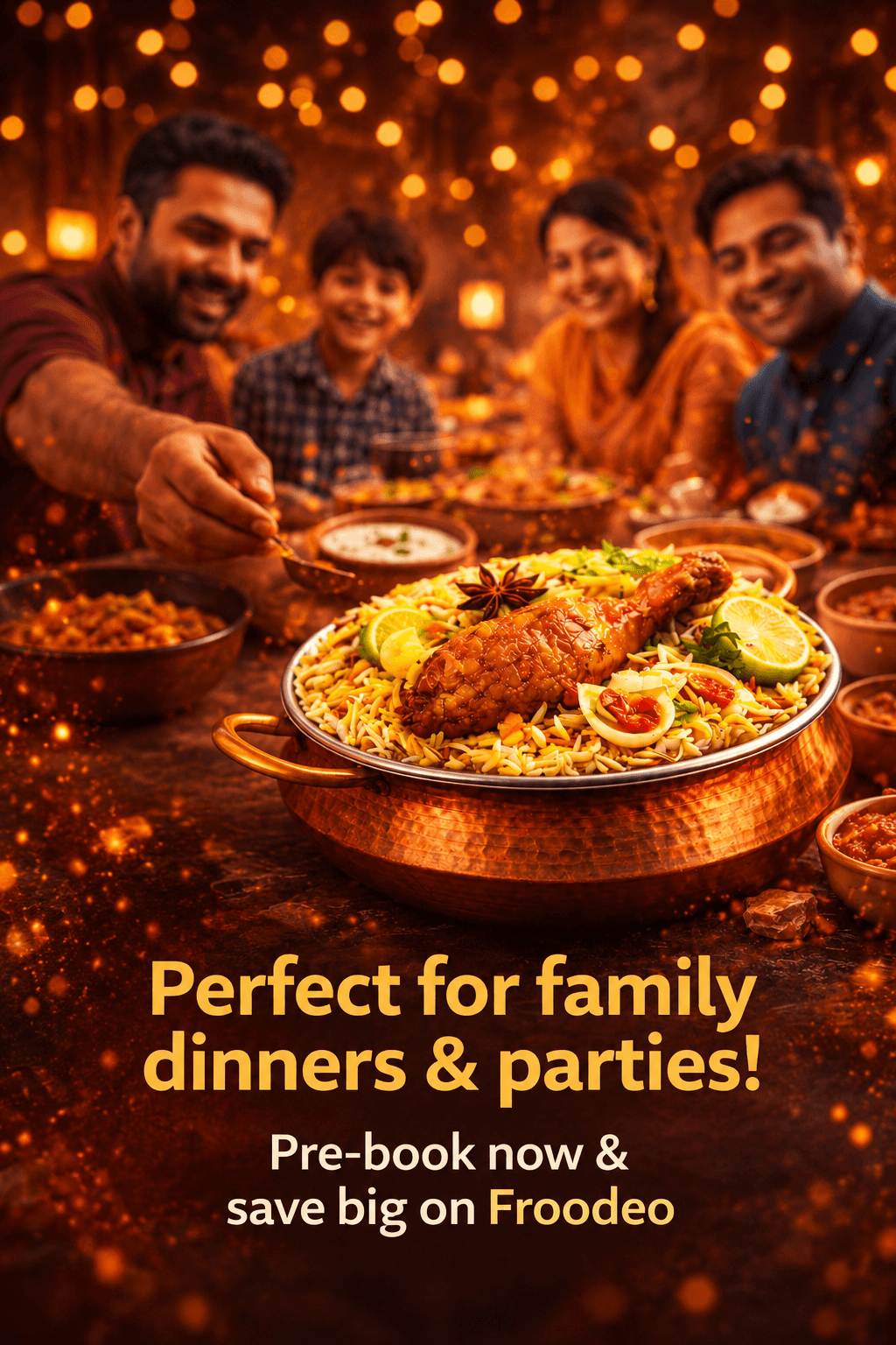 Freshly cooked Lucknowi Biryani