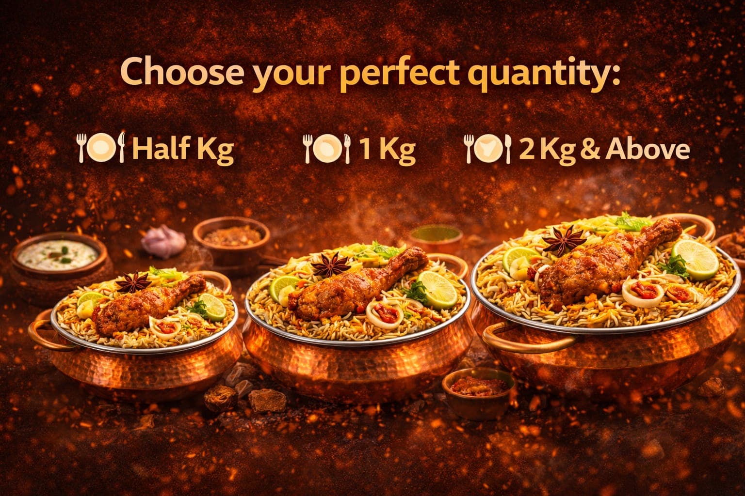 Biryani being served