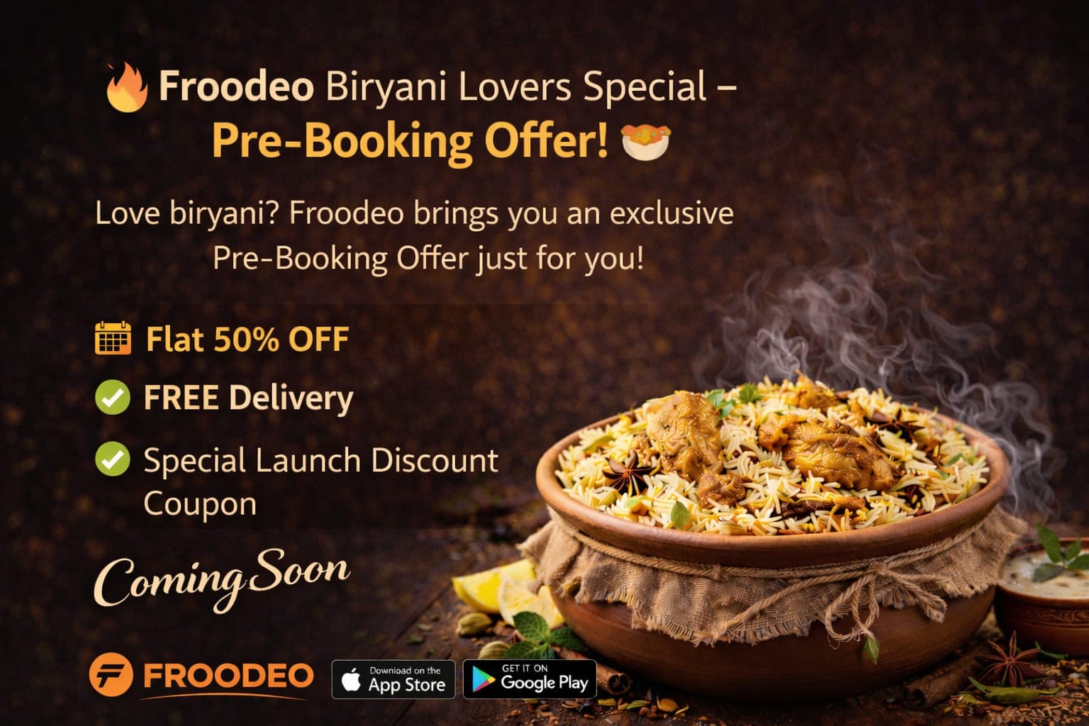 Fast biryani delivery